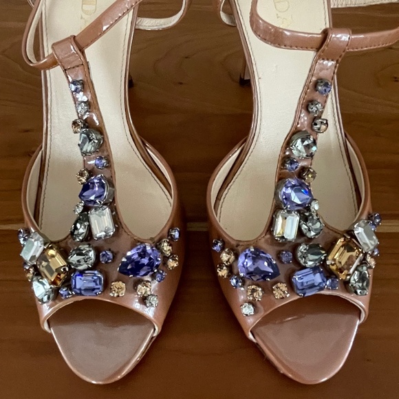 Prada Shoes - Prada Taffetas Jewels T-strap Sandals 37.5